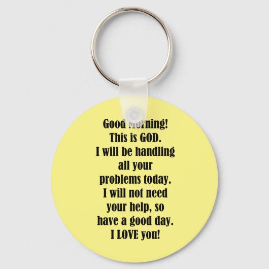 Goedemorgen, GOD Sleutelhanger (Voorkant)