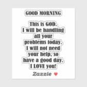Goedemorgen, GOD Sticker (Vel)