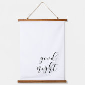 Goedemorgen Goede nacht elegant boven bed Hangend Wandkleed (Voorkant 2)
