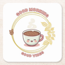 Goedemorgen Good Vibes Coaster