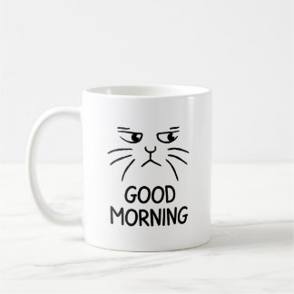 Goedemorgen - Grumpy Cat Coffee Mok - Unique Gift