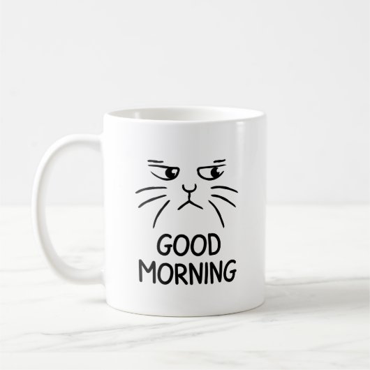 Goedemorgen - Grumpy Cat Coffee Mok - Unique Gift (Links)