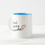 Goedemorgen, Handsome! Tweekleurige Koffiemok (Voorkant links)