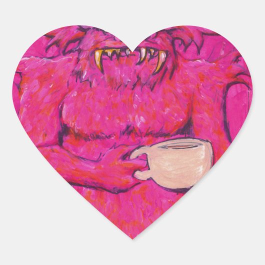 Goedemorgen! Hart Sticker (Voorkant)