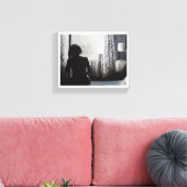 "Goedemorgen hartepijn" Canvas Afdruk (Insitu (Woonkamer))