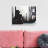 "Goedemorgen hartepijn" Canvas Afdruk (Insitu (Woonkamer))