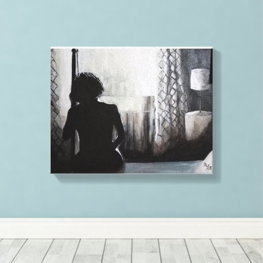 "Goedemorgen hartepijn" Canvas Afdruk (Insitu (Houten vloer))