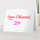 Goedemorgen hebben een zegen gelukkige dag bedankkaart (Achterkant)
