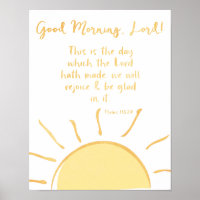 Goedemorgen, Heer met bijbel Verse Psalms