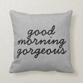 Goedemorgen heerlijk rustige kerkburlap linen jut kussen