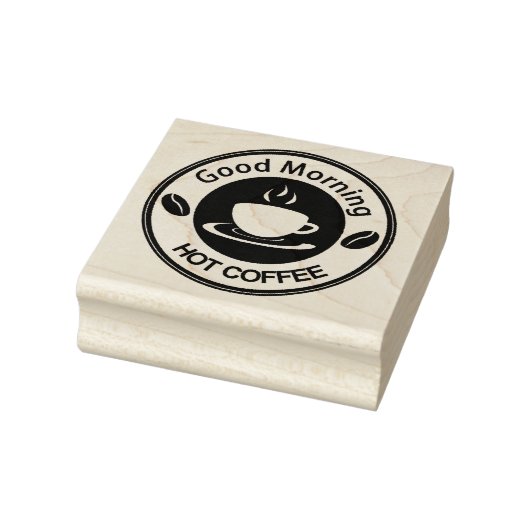 Goedemorgen Heet Koffie Rubberstempel (Stempel)