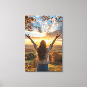 Goedemorgen Herfst Canvas Afdruk