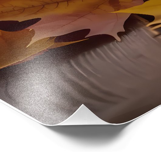 Goedemorgen herfst foto afdruk (Hoek)