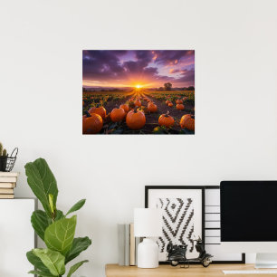 Goedemorgen herfstveld poster