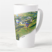 Goedemorgen heteluchtballonnen Latte Mok in kleur (Rechterhoek)