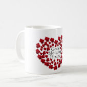 Goedemorgen honing met liefde roos, mok (Voorkant links)