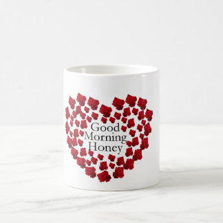 Goedemorgen honing met liefde roos, mok