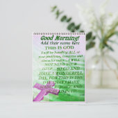 Goedemorgen, hun naam toevoegen_ briefkaart (Staand voorkant)