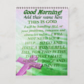 Goedemorgen, hun naam toevoegen_ briefkaart (Voorkant)