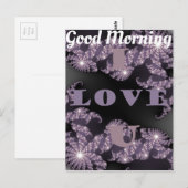 Goedemorgen, ik hou van je dag. briefkaart (Voorkant / Achterkant)