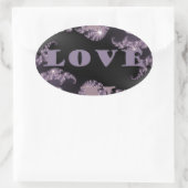 Goedemorgen, ik hou van je.png ovale sticker (Tas)