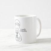 Goedemorgen, ik hou van mijn werk koffiemok (Voorkant rechts)