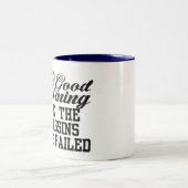 Goedemorgen, ik zie dat de Assassins zijn mislukt Tweekleurige Koffiemok (Center)