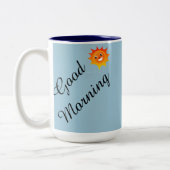 Goedemorgen...ik zie dat de moordenaars gefaald he tweekleurige koffiemok (Links)