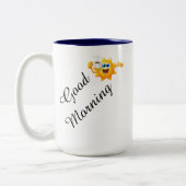 Goedemorgen...ik zie dat de moordenaars gefaald he tweekleurige koffiemok (Links)