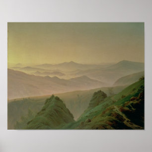 Goedemorgen in de bergen poster