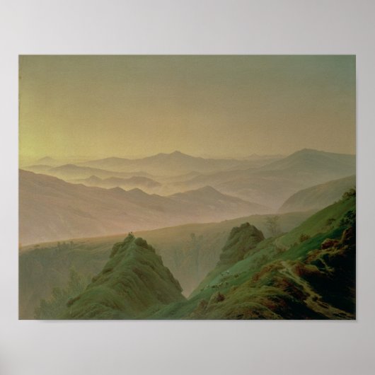 Goedemorgen in de bergen poster (Voorkant)
