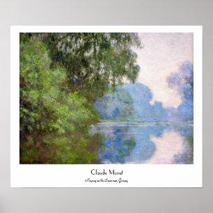 Goedemorgen in de buurt van Giverny Claude Monet Poster