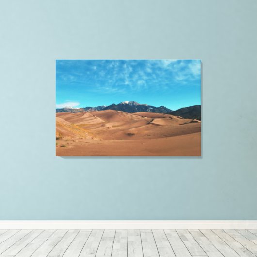 Goedemorgen in de Dunes Canvas Afdruk (Insitu (Houten vloer))