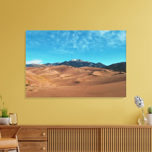 Goedemorgen in de Dunes Canvas Afdruk (Insitu (Woonkamer))