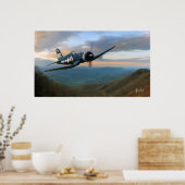 "Goedemorgen in de vallei" Poster (Keuken)