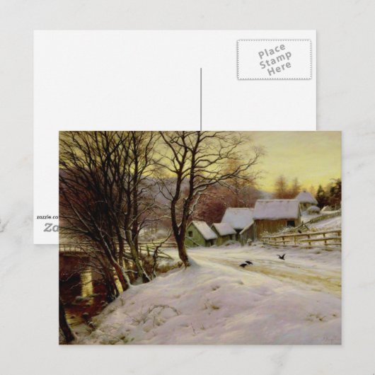 Goedemorgen in de winter briefkaart (Voorkant / Achterkant)