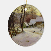 Goedemorgen in de winter keramisch ornament (Links)