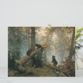 Goedemorgen in een Pijnbos (Beren in de Bossen) Kaart (Staand voorkant)