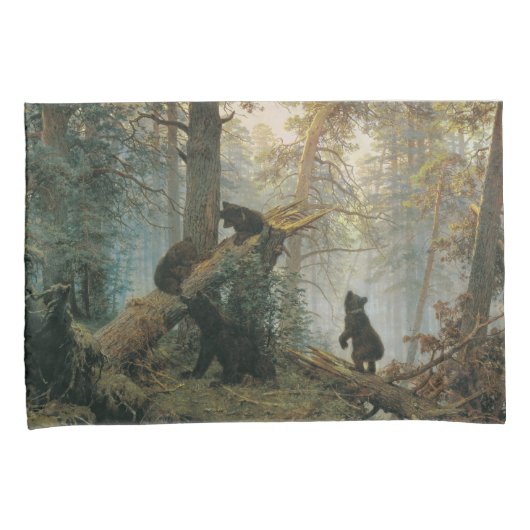 Goedemorgen in een Pijnbos (Beren in de Bossen) Kussensloop (Voorkant-Rechts)