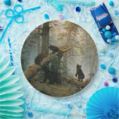 Goedemorgen in een Pijnbos (Beren in de Bossen) Papieren Bordje (Feest)