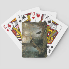 Goedemorgen in een Pijnbos (Beren in de Bossen) Pokerkaarten