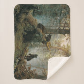 Goedemorgen in een Pijnbos (Beren in de Bossen) Sherpa Deken (Voorkant)