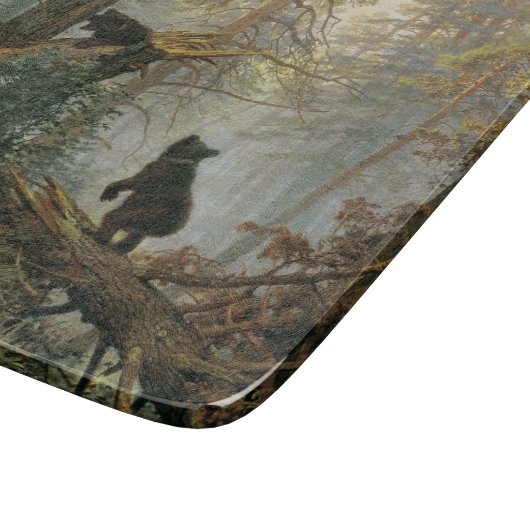 Goedemorgen in een Pijnbos (Beren in de Bossen) Snijplank (Hoek)