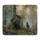 Goedemorgen in een Pijnbos (Beren in de Bossen) Snijplank (Voorkant)