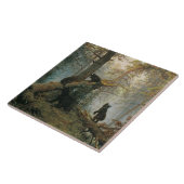 Goedemorgen in een Pijnbos (Beren in de Bossen) Tegeltje (Zijkant)