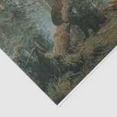 Goedemorgen in een Pijnbos (Beren in de Bossen) Tissuepapier (Detail)