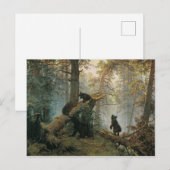 Goedemorgen in een pine bos briefkaart (Voorkant / Achterkant)