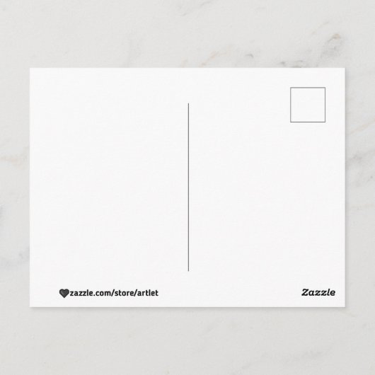 Goedemorgen in een pine bos briefkaart (Achterkant)