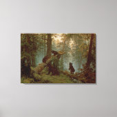 Goedemorgen in een Pine Forest, 1889 Canvas Afdruk (Voorkant)