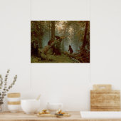 Goedemorgen in een Pine Forest, 1889 Poster (Keuken)
